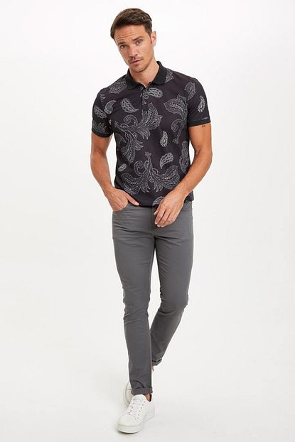 Defacto Erkek Gri Skinniy Fit Chino Pantolon M7092az 20sp Gr221 Trendyol
