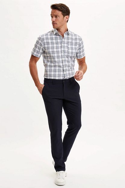 Defacto Erkek Beyaz Tek Cepli Regular Fit Gomlek R1115az 20sm Wt34 Trendyol