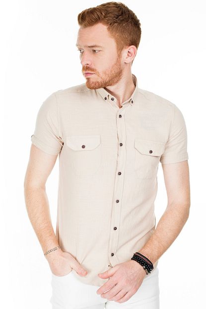 Buratti Kisa Kollu Super Slim Fit Gomlek Erkek Gomlek Cf20s111153 Trendyol
