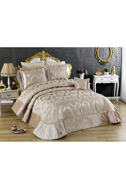 Golden Home Menekse Kadife Sonil Yatak Ortusu Takimi Trendyol