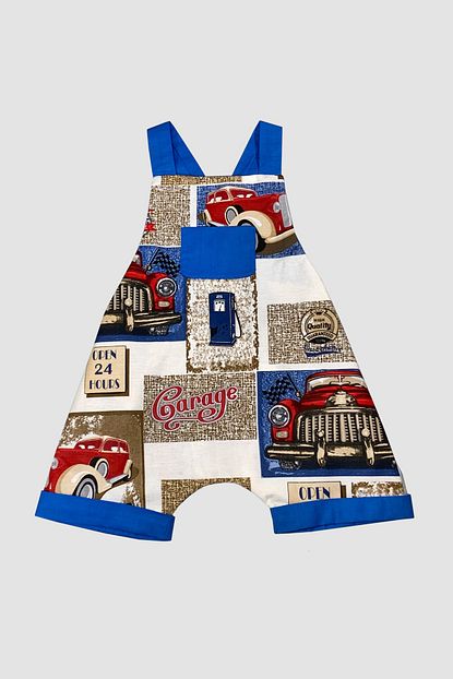 Gist Erkek Bebek Retro Desenli Sort Salopet Trendyol