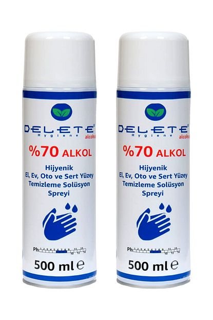 Delete Alkol Bazli El Dezenfektani Cok Amacli Dezenfektan 2 Adet 500 Ml Sprey Trendyol