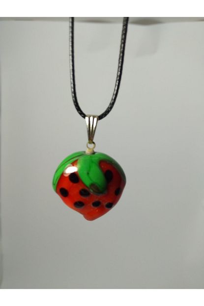 Balikhediyelik Handmade El Yapimi Murano Cam Kolye Cilek Modeli Trendyol