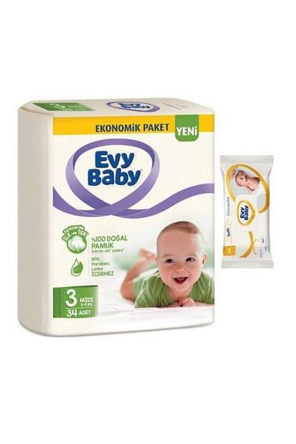 Evy Baby Bebek Bezi Ekonomik Paket 5 Numara Junior Islak Havlu Hd 24 Adet Trendyol