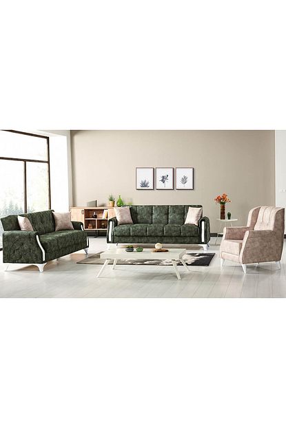 Yildiz Mobilya Marvel Yesil Oturma Grubu Metal Kasa Trendyol