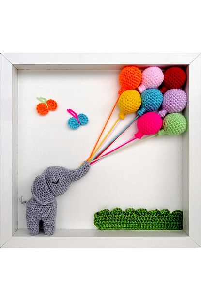 Kelebek Baloncu Fil Ozel Tasarim Bebek Odasi Kapi Susu Amigurumi Pano Fiyati Yorumlari Trendyol