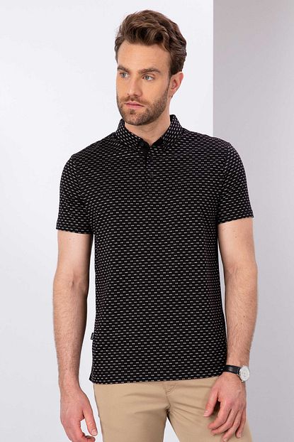 Pierre Cardin Erkek Siyah Slim Fit Polo Yaka T Shirt Trendyol