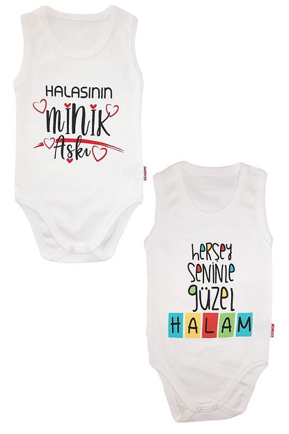 Lullaby Halam Yazili 2 Li 100 Pamuklu Bebek Body Zibin Trendyol