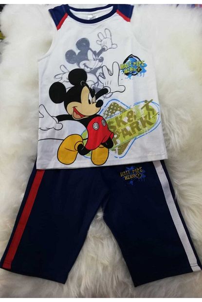 Disney Mickey Mouse Mickey Mouse Lisansli Orjinal Askili Erkek Cocuk Pijama Takimi Trendyol