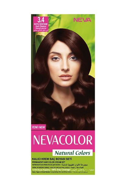 Neva Color Sac Boyasi Seti 3 4 Koyu Kestane 8698636612159 Trendyol