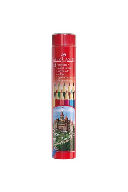 Faber Castell Faber Castell Metal Tupte Boya Kalemi 12 Renk Tam Boy Trendyol