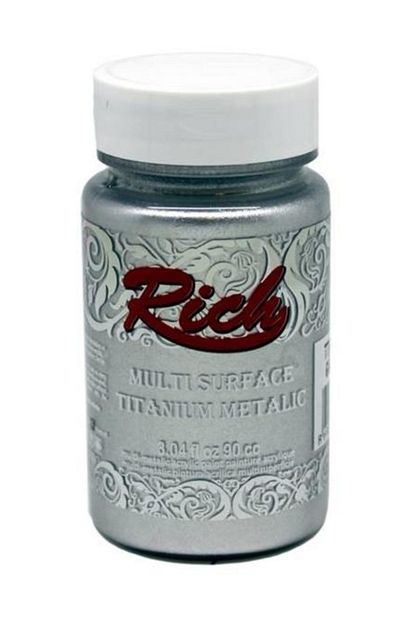 Rich Multi Surface Titanium Metalik Boya 90ml 2502 Gumus Trendyol