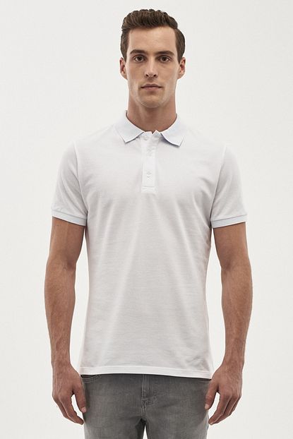 Altinyildiz Classics Erkek Polo Yaka Cepsiz Slim Fit Dar Kesim Koton Duz Tisort Trendyol