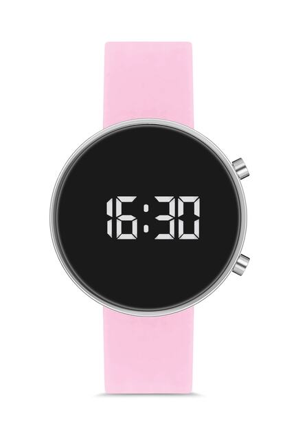Twelve Toz Pembe Renkli Silikon Dijital Kol Saati Rainbow Series Trendyol