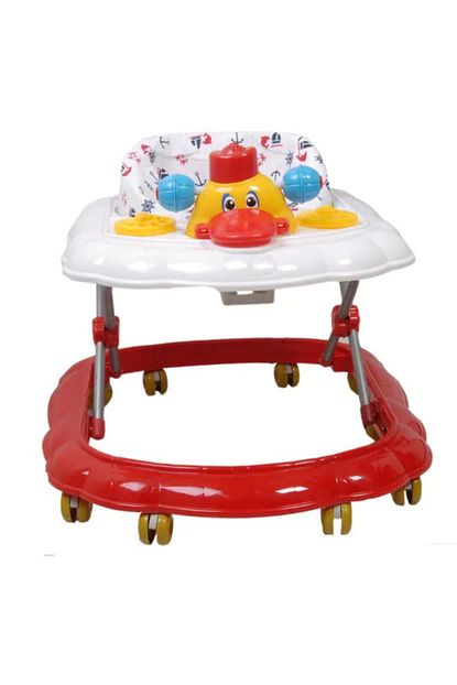 Babyfun Orumcek Yurutec 10 Tekerlekli Ve 3 Kademeli Bebek Yuruteci Kirmizi Trendyol