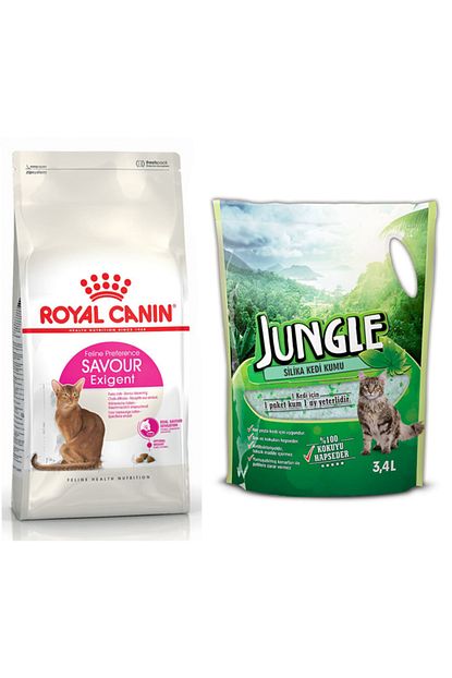 Royal Canin Yetiskin Savour Exigent Kedi Mamasi 2 Kg Jungle Silica Kristal Kedi Kumu 3 4 Lt Trendyol