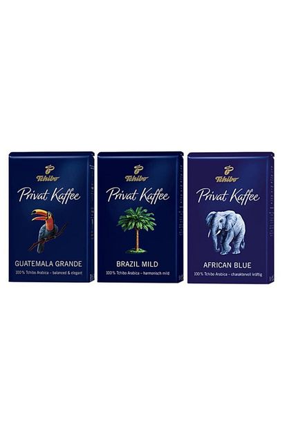 Tchibo Privat Kaffee Guatemala Grande African Blue Brazil Mild 500g Trendyol
