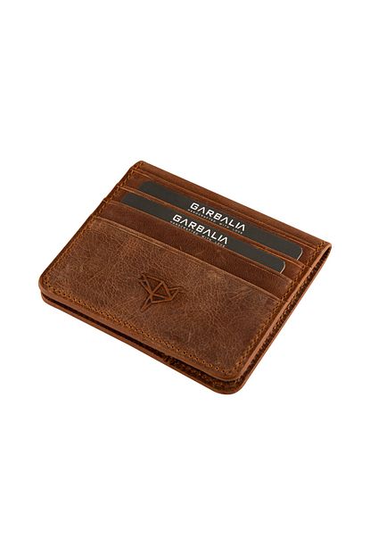 Garbalia Regina Vintage Deri Taba Erkek Kartlik Cuzdan Trendyol