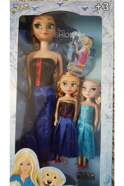 Disney Frozen Frozen Karlar Frozen Karlar Ulkesi Elsa Ve Anna 3 Lu Bebek Oyuncak Seti Trendyol