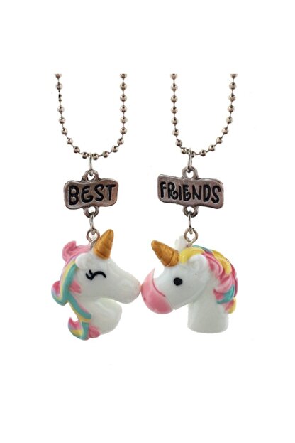 Kostebek Bff Best Friends Forever Ciftli Unicorn Kolye Trendyol