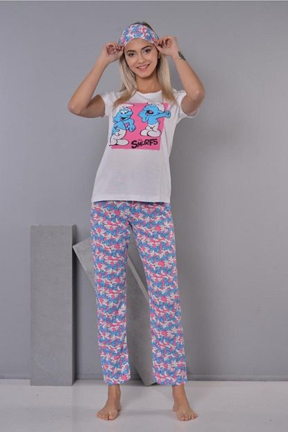 Basaran Tekstil Kadin Sirinler Baskili Pijama Takimi Trendyol