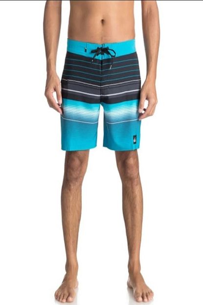 Quiksilver Erkek Mavi Renk Desenli Deniz Sortu Eqybs03899 Trendyol