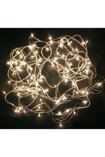 Pazariz 10 Metre 100 Led Isik Yilbasi Suslemesi Beyaz Renk Trendyol
