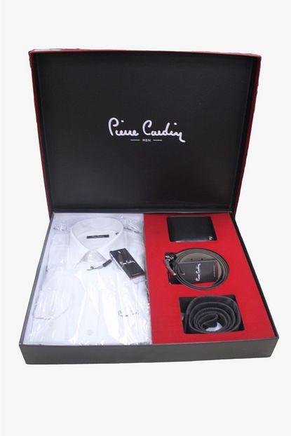 Pierre Cardin 4 Lu Gomlek Kemer Cuzdan Kravat Damat Seti Trendyol