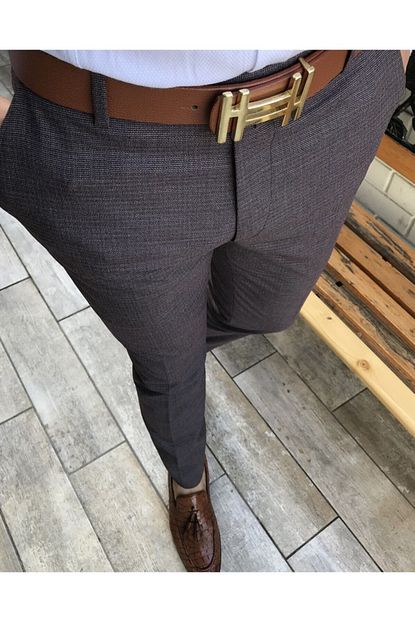 Terziademaltun Italyan Kesim Slim Fit Mevsimlik Erkek Kumas Pantolon T3663 Trendyol