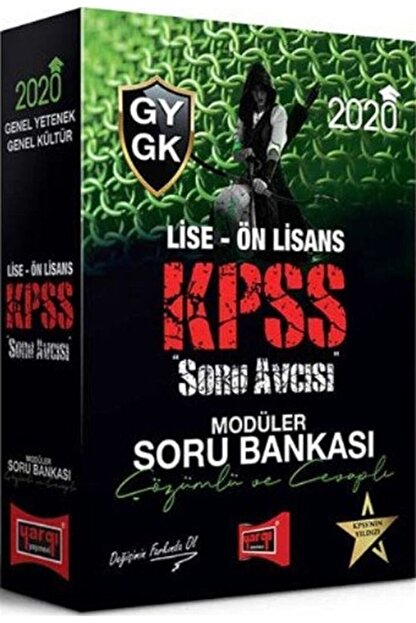 Yargi Yayinlari 2020 Kpss Soru Avcisi Lise On Lisans Gy Gk Cozumlu Ve Cevapli Moduler Soru Bankasi Trendyol