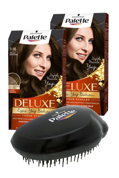 Palette Yogun Renkler 7 36 Kullu Kestane X 2 Adet Sac Acici Tarak Trendyol