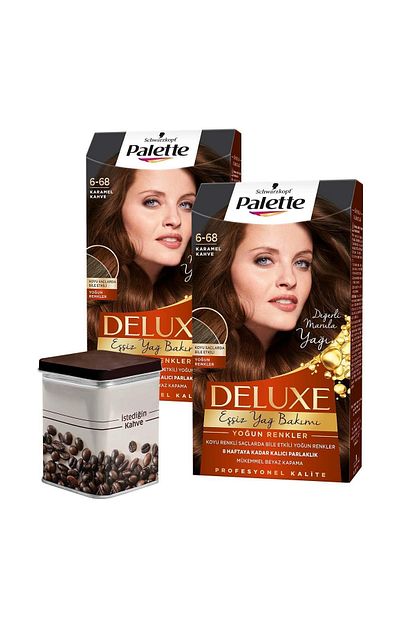 Palette Deluxe Yogun Renkler 6 68 Karamel Kahve X 2 Adet Turk Kahvesi Trendyol