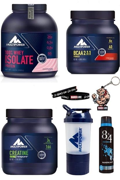 Multipower Multipower Whey Protein Isolate 2000 Gr Creatine Powder Bcaa Powder 2 1 1 Kiraz Trendyol