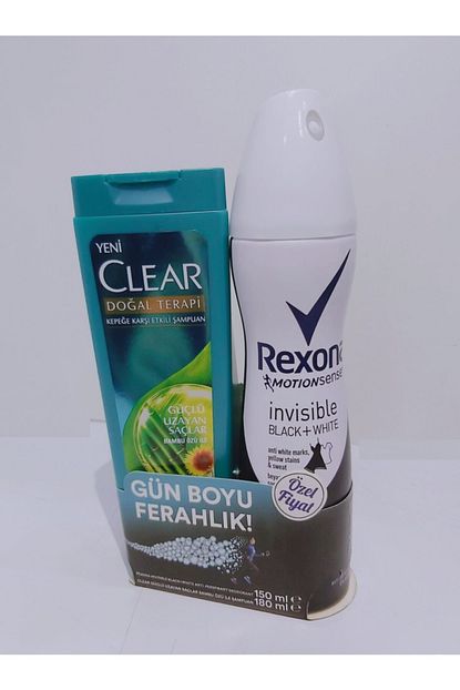 Rexona Invisible Black White Kadin Sprey Deodorant 150 Ml Clear Guclu Uzayan Saclar Sampuan 180 Ml Set Trendyol