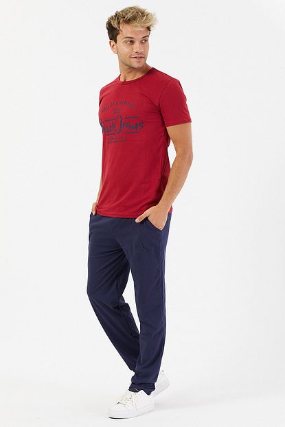 Vav Erkek Pijama Takimi Kisa Kollu Baskili Trendyol
