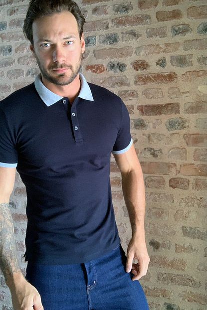 Trendyol Man Lacivert Erkek Polo Yaka T Shirt Tmnss20po0141 Trendyol