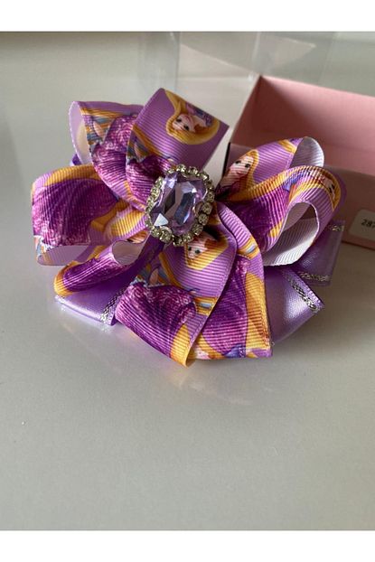 Queen Aksesuar Mor Lila Rapunzel Kiz Cocuk Bebek Dogum Gunu Hediye Pensli Toka Trendyol