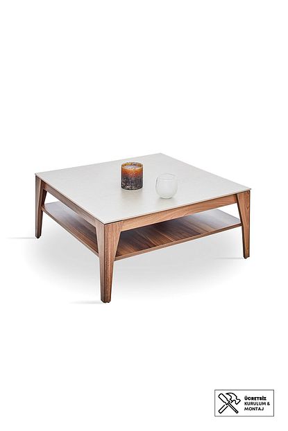 Enza Home Netha Kare Orta Sehpa 90x90 Cm Trendyol