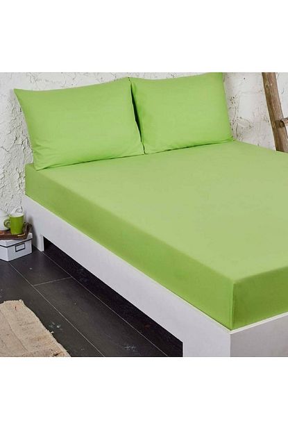 Atakan Yusra Ticaret Ataca Cift Kisilik 160x200 Cm Lastikli Fitted Yatak Carsafi Green Yesil Trendyol
