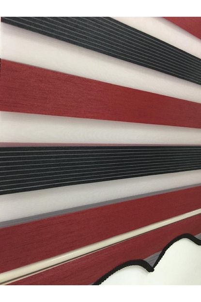 Brillant Kirmizi Siyah Zebra Perde Trendyol