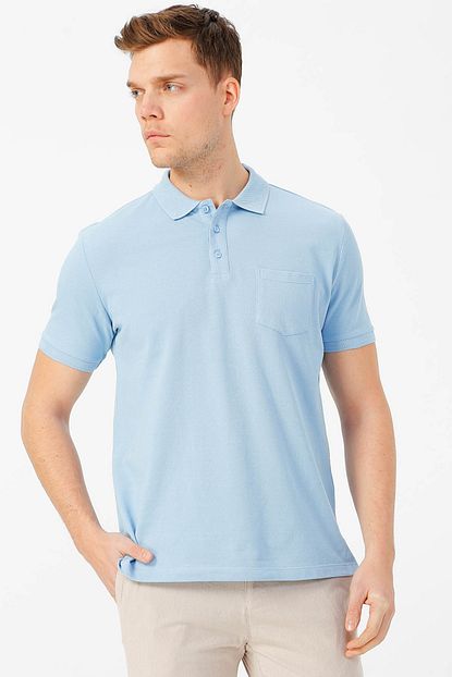 Fabrika Comfort Erkek Mavi T Shirt Boyner Trendyol