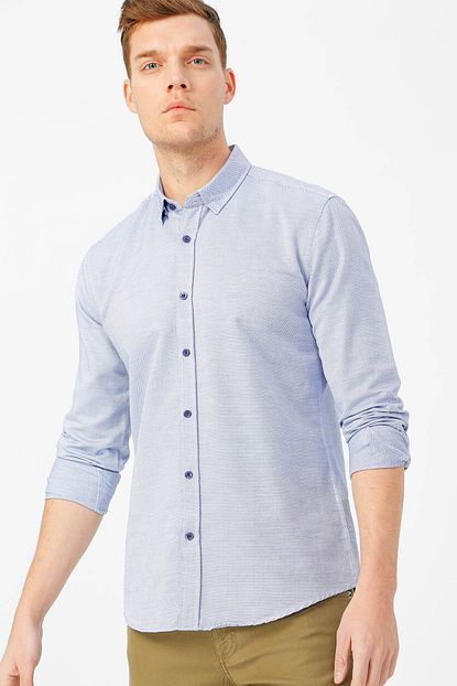 Fabrika Erkek Lacivert Gomlek 504395986 Boyner Trendyol