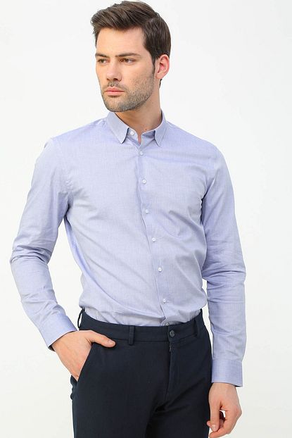 Fabrika Erkek Lacivert Gomlek 504500067 Boyner Trendyol