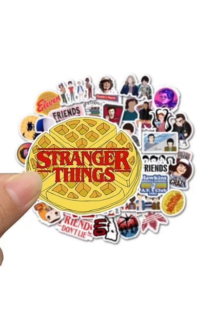kostebek stranger things sticker seti