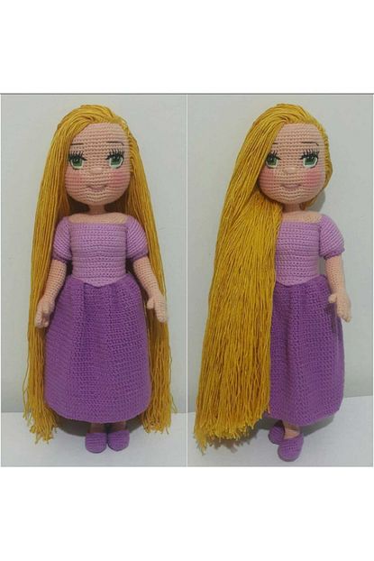 Oyuncakpark Rapunzel Bebek Amigurumi Organik Oyuncak Trendyol