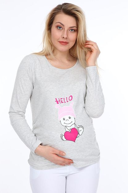 Issil Kalpli Bebek Hamile U Kol T Shirt 3208 Trendyol