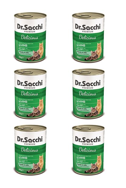 Dr Sacchi Konserve Kedi Kuzu Etli 400 Gr X 6 Adet Trendyol