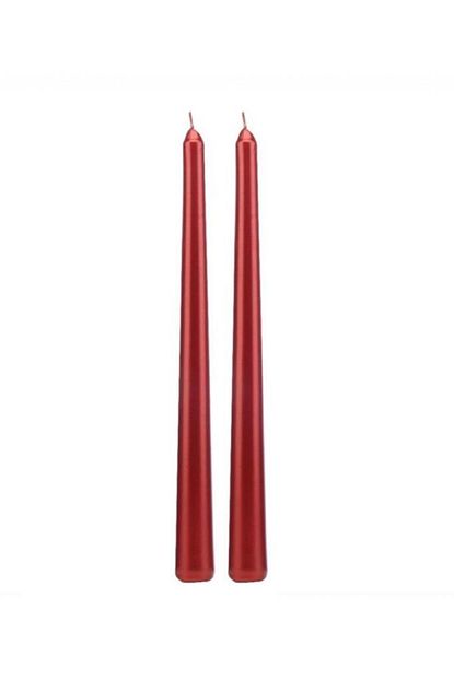 Partioutlet Kirmizi Samdan Mum 25 Cm 2 Li Trendyol