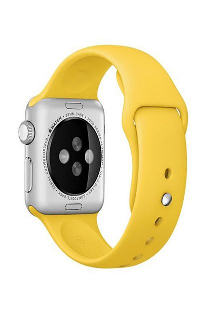 Omelo Apple Watch 44 Mm Kordon Spor Kayisi Yumusak Silikon Sari Trendyol