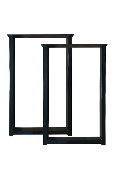 abronya metal siyah kare masa ayagi 2 adet 60x70 cm fiyati yorumlari trendyol